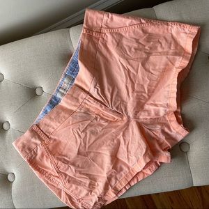 CORAL J CREW SHORTS